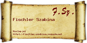 Fischler Szabina névjegykártya